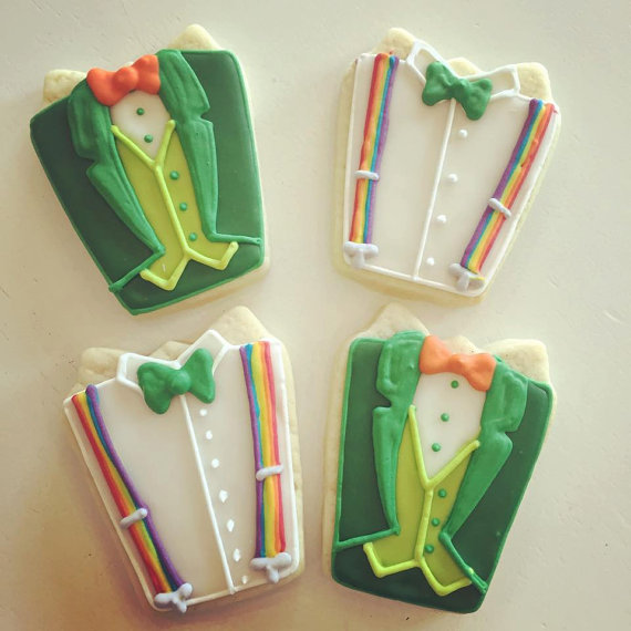 Leprechaun suit cookies