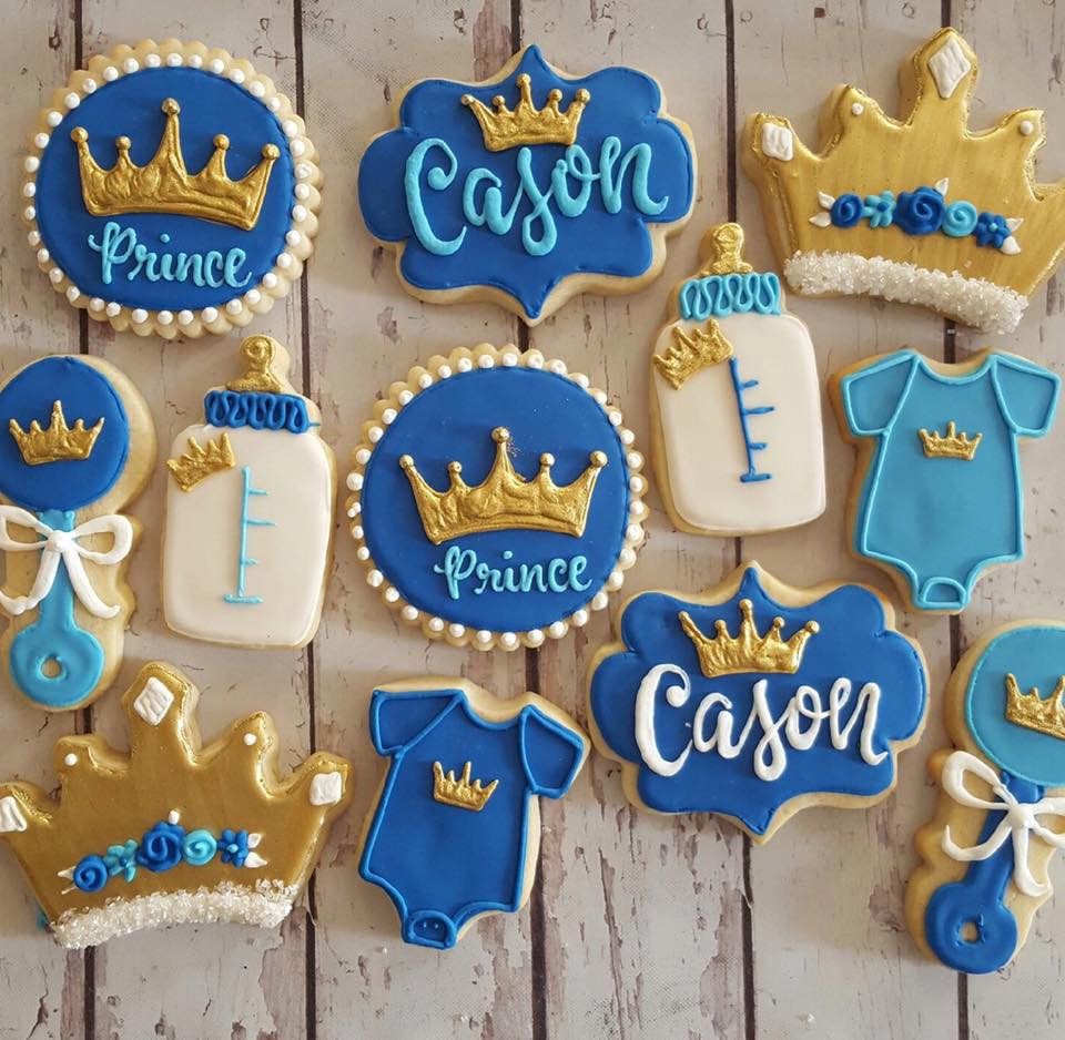 Little Prince baby shower cookies - Hayley Cakes and ...