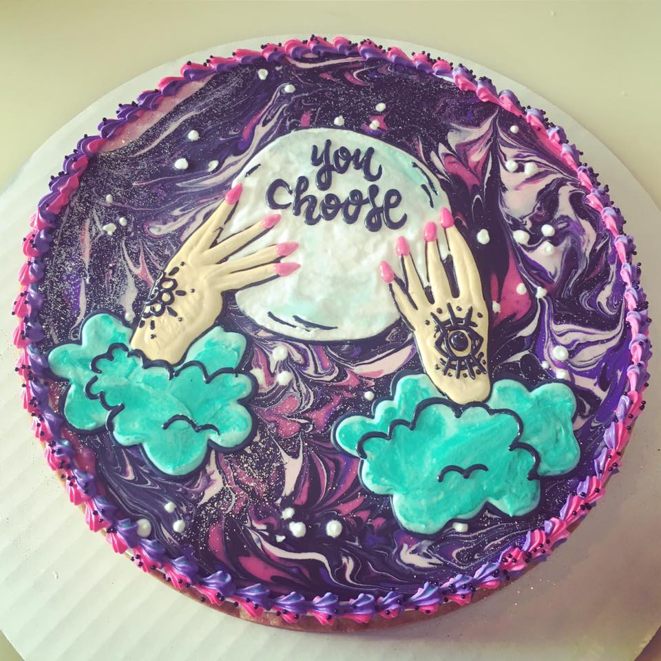 Choose your own future cookie cake
