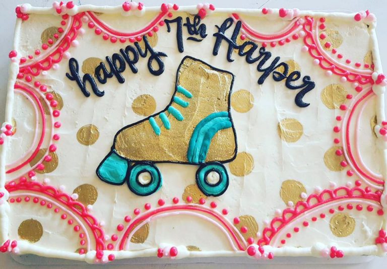 Roller skate cookie cake Hayley Cakes and CookiesHayley Cakes and Cookies