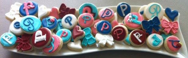 Mini Bow & Letter Assorted Cookies