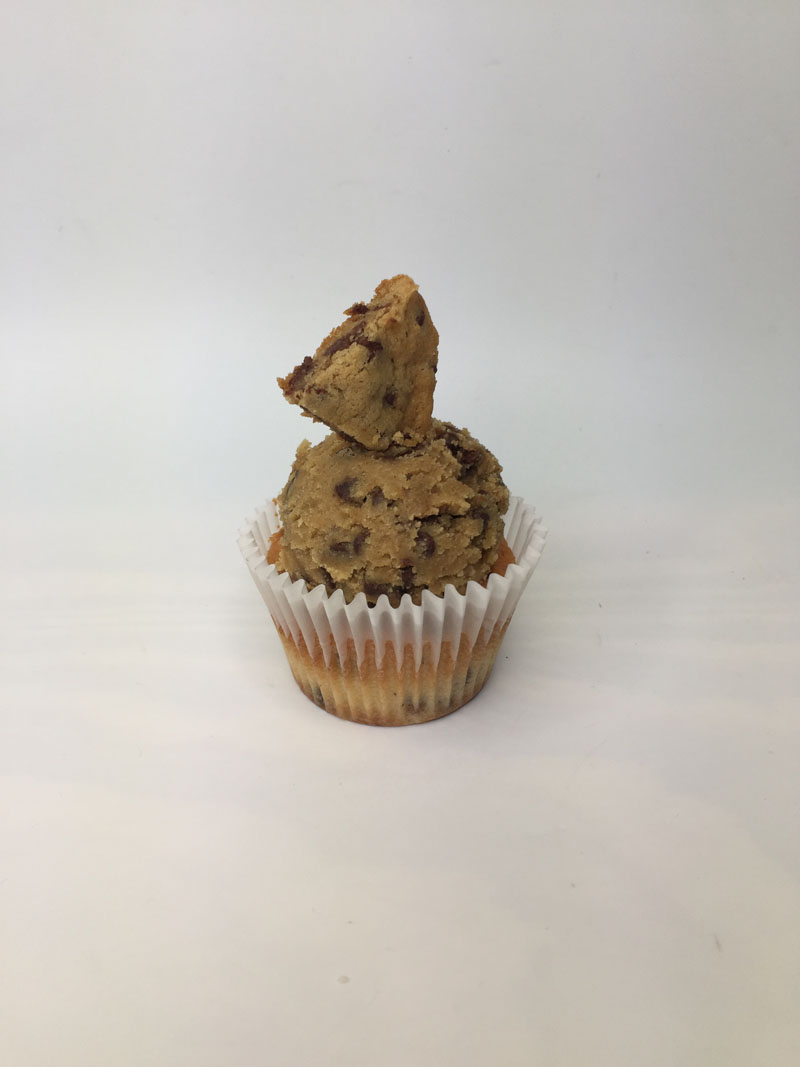 Choco Chip Cookie Dough Cupcake