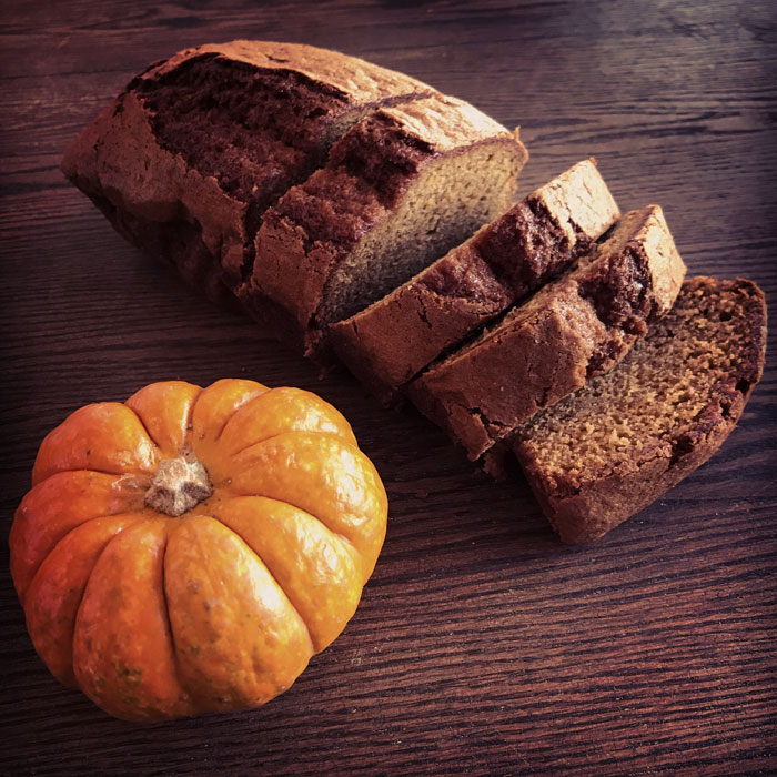 Pumpkin bread loaf