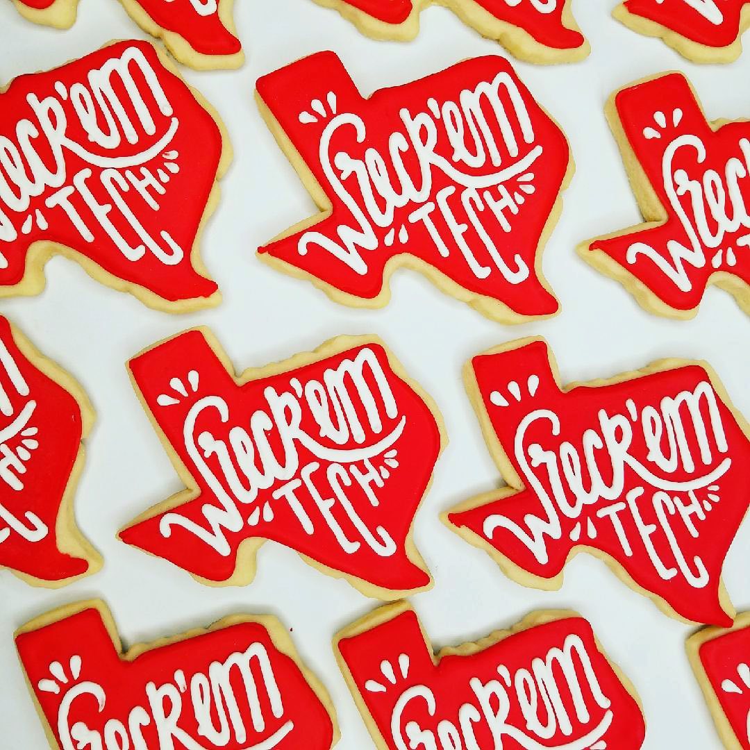 Wreck 'em tech, texas cookies