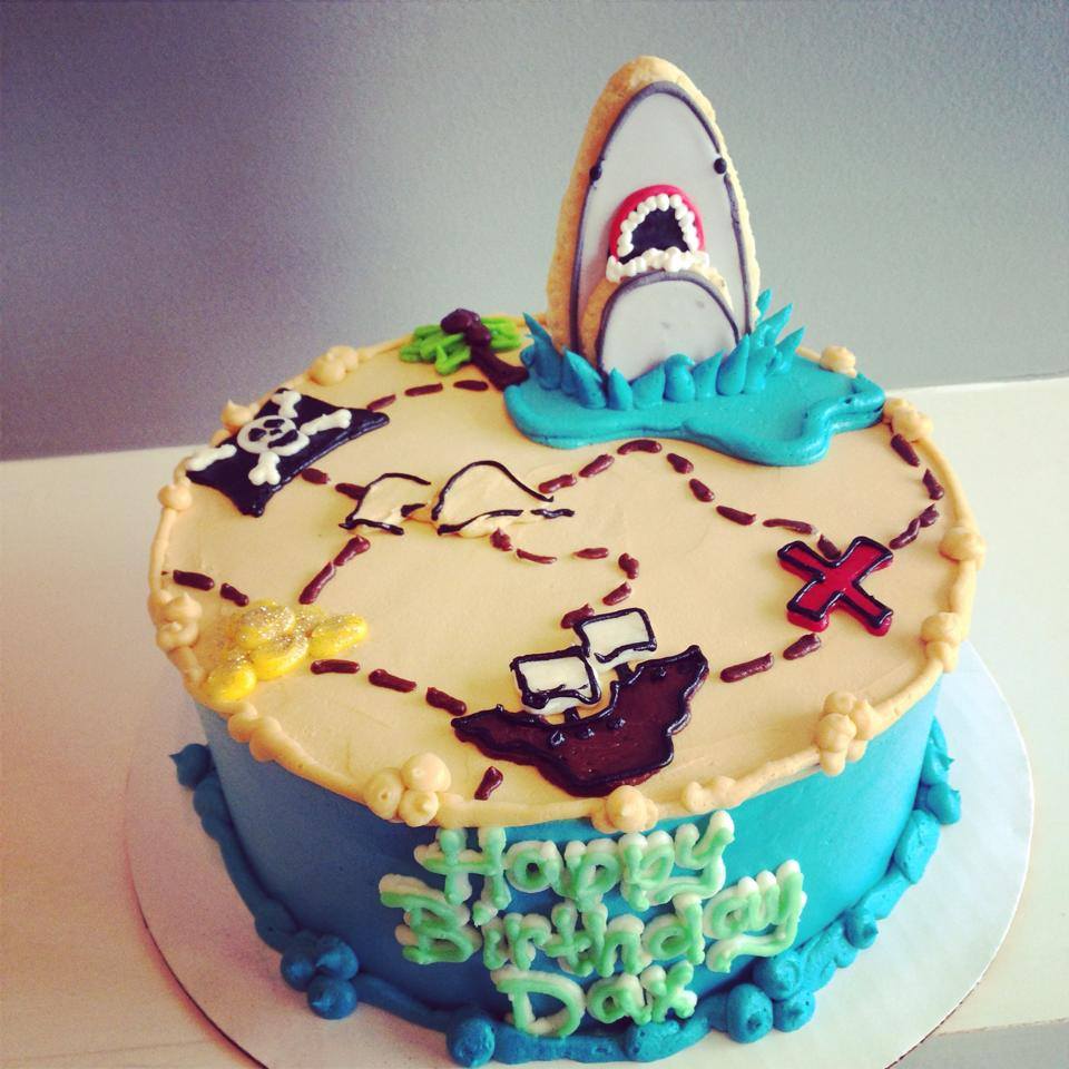 Pirate Treasure Map Cake