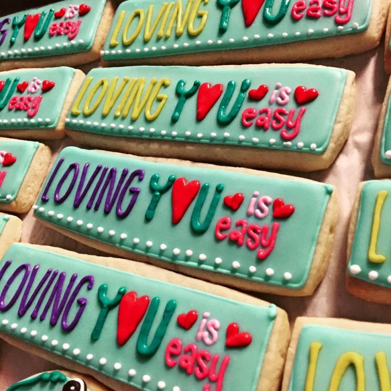 Loving you is easy cookies Hayley Cakes and Cookies Hayley Cakes and