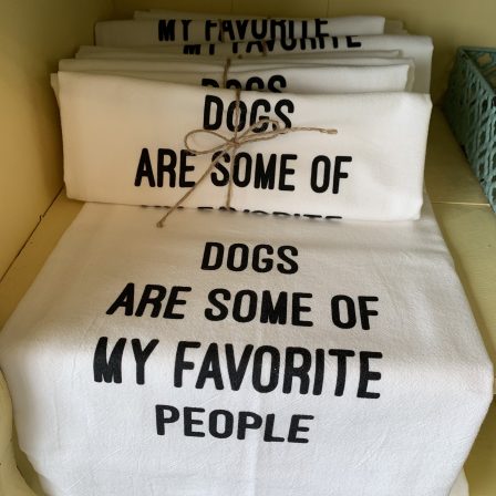 Dogs are some of my favorite people - Dish towel