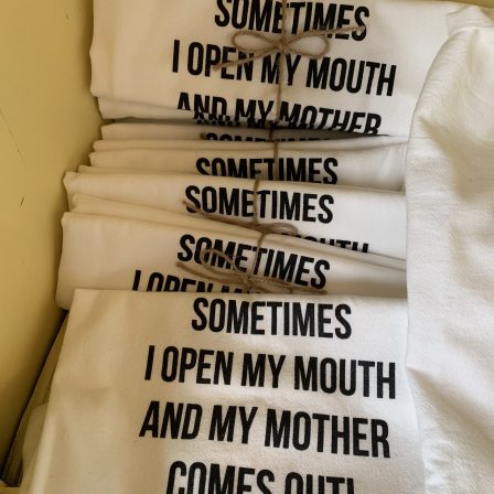 Sometimes I open my Mouth and My Mother comes out - Dish Towel