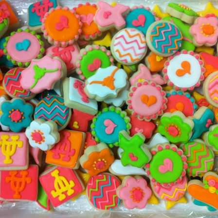 Girly UT longhorn Graduation cookies - MINI'S ONLY