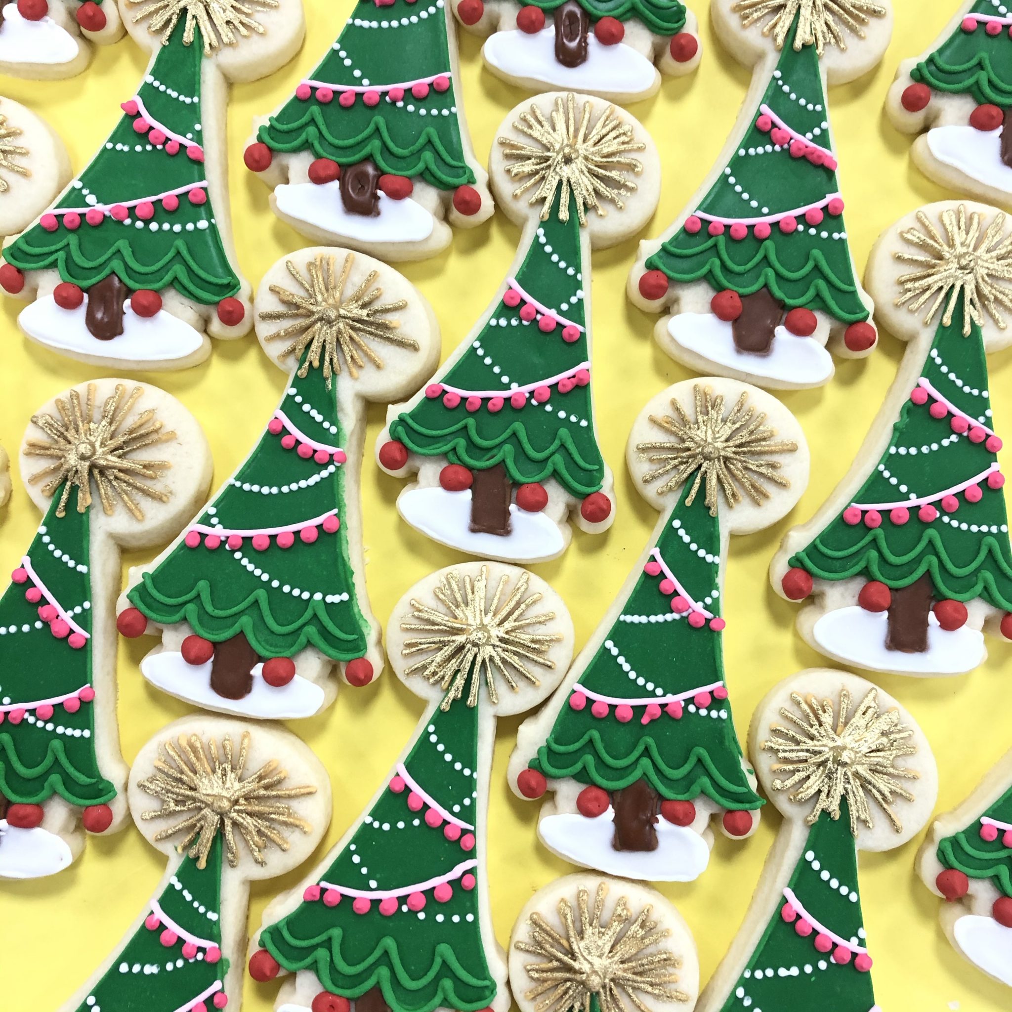 Retro Christmas Tree Cookies Hayley Cakes and Cookies Hayley Cakes