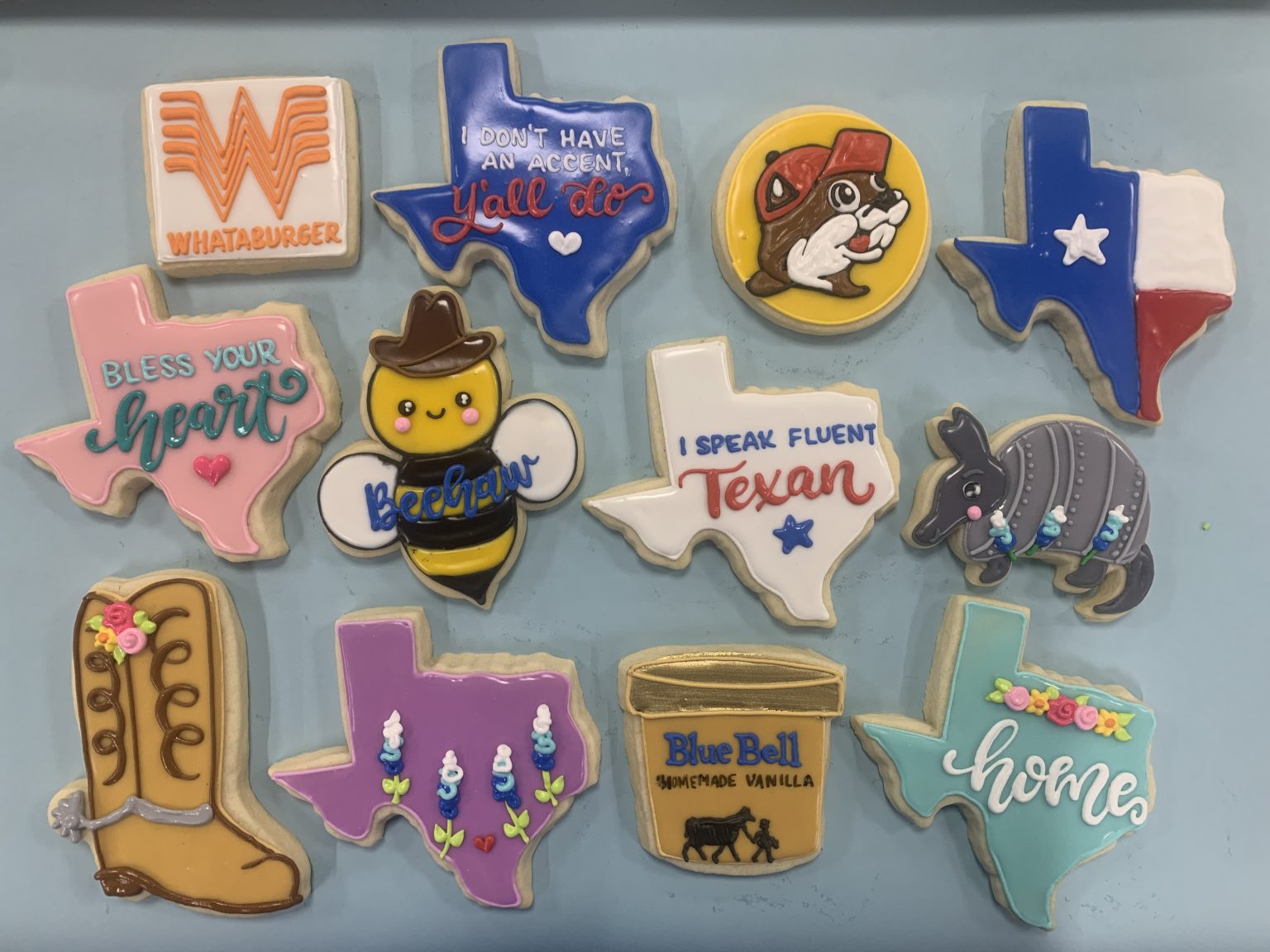 Texans Loving Texas Cookie Assortment Hayley Cakes and Cookies Hayley