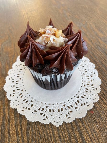 German Chocolate Cupcake