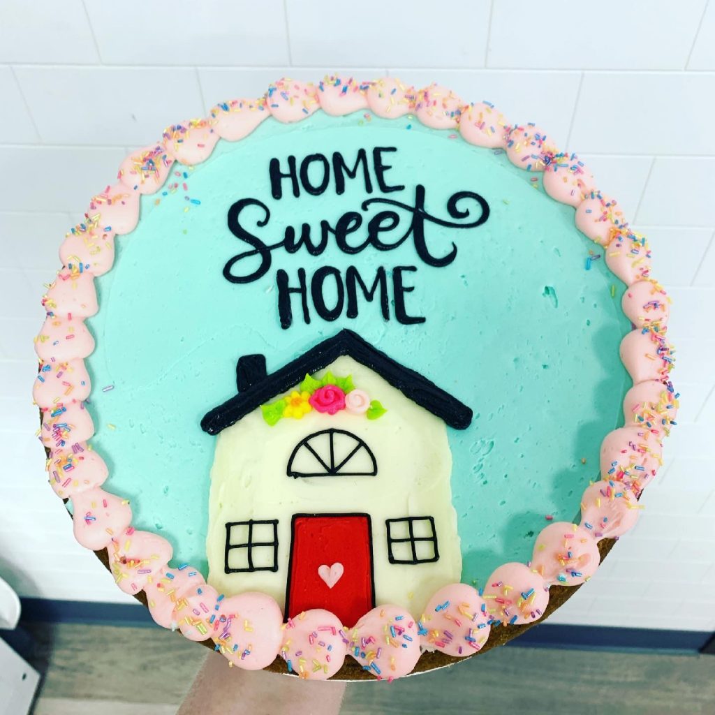 Home sweet home cookie cake Hayley Cakes and Cookies Hayley Cakes and