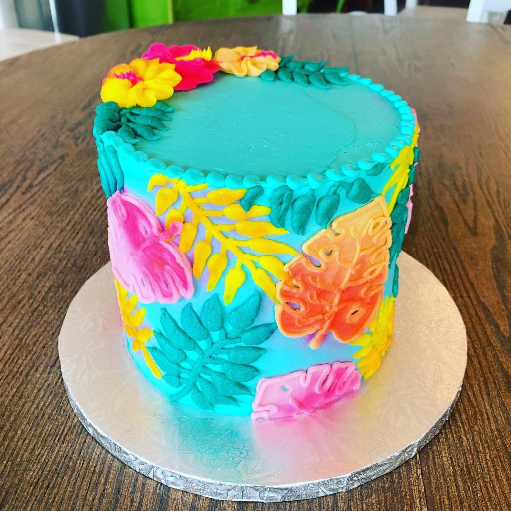 neon tropical cake Hayley Cakes and Cookies Hayley Cakes and Cookies