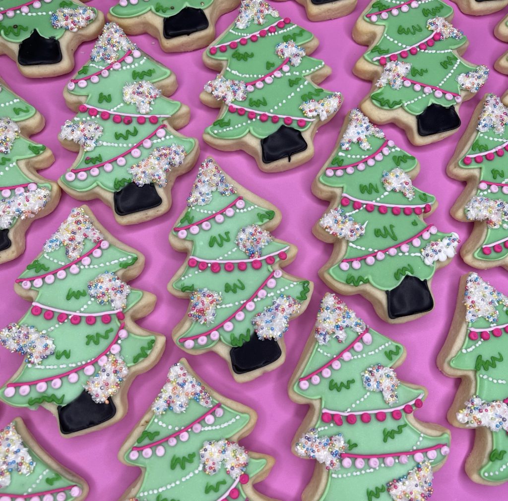 Sprinkle Mint Christmas Trees Hayley Cakes and Cookies Hayley Cakes