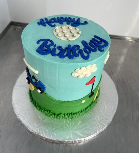 Golf Scene Cake