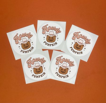 Howdy pumpkin, sticker