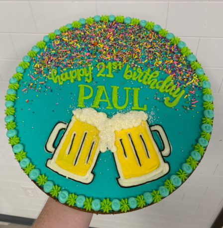 Cheers and Beers Cookie Cake
