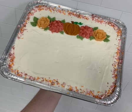 Fall Floral Tres Leches Cake