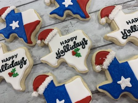 happy y'allidays cookies