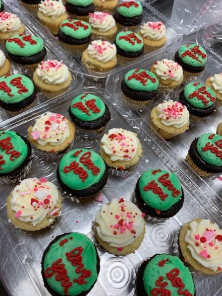 I love you, ATX, mini cupcakes