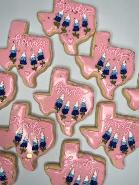 Howdy Bluebonnet Cookies