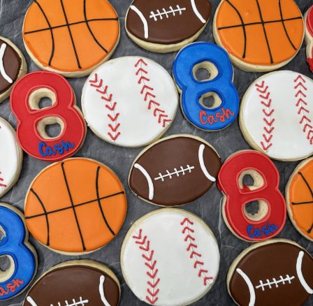 Sports Ball Birthday Cookies