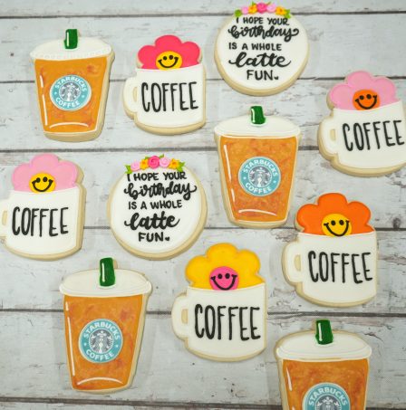 Coffee Birthday Cookies