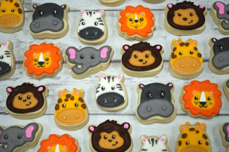 Mini Safari animal cookies