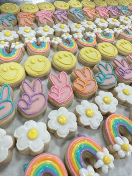 Pastel Groovy Mini Cookies