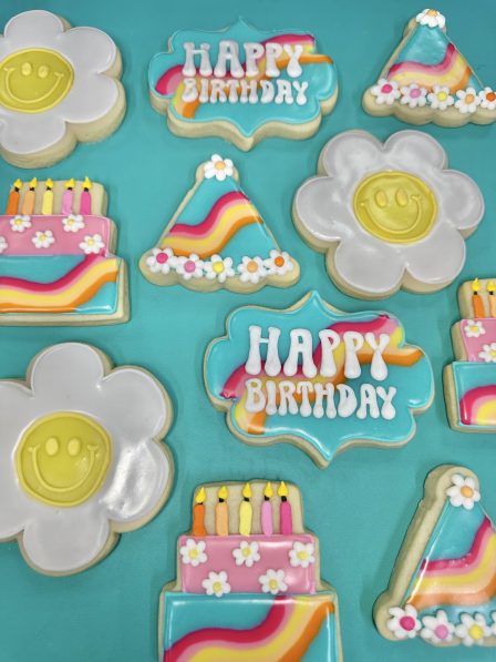 Groovy and Bright Birthday Cookie Set
