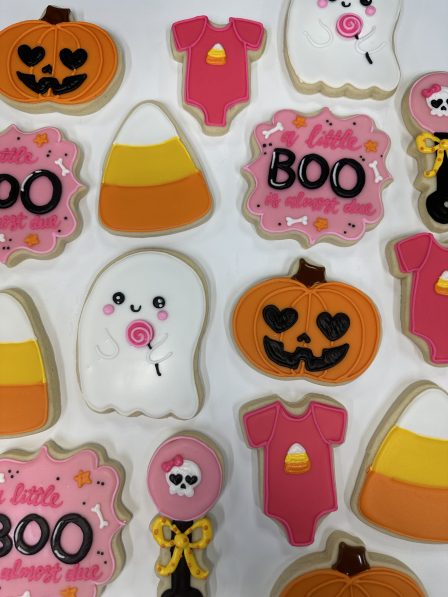 Little Boo Halloween Baby Cookies