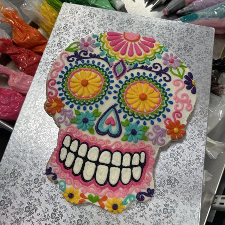 TAKE HOME DECORATING KIT - giant 15" sugar skull