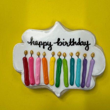Happy Birthday Candle Cookie