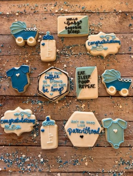 New boy parent cookie set of 12