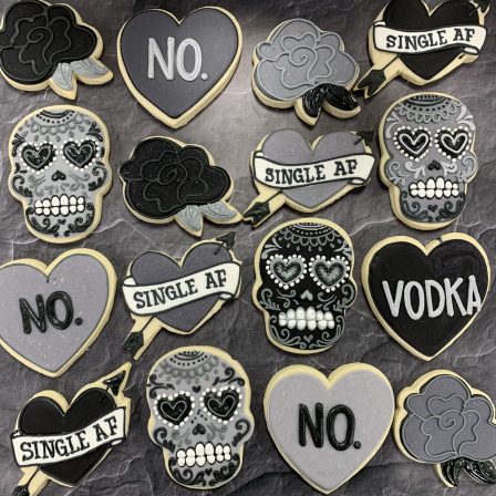 Single AF goth anti valentine set