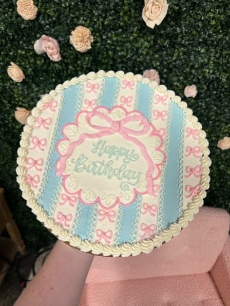 Girly Coquette Cookie Cake