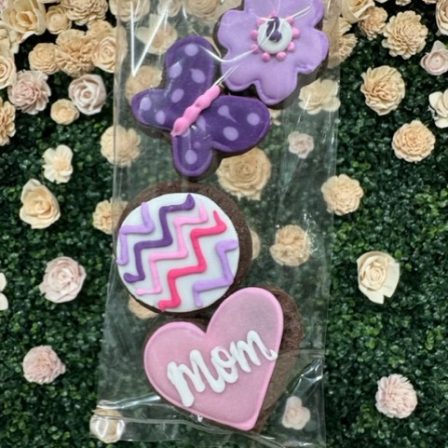 chocolate mini mothers day cookie 4 pack