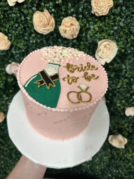 Champagne celebration cake