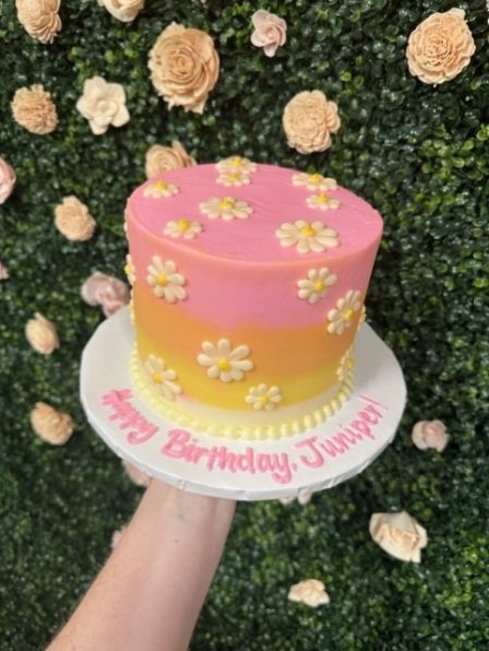 Ombre Daisy Cake