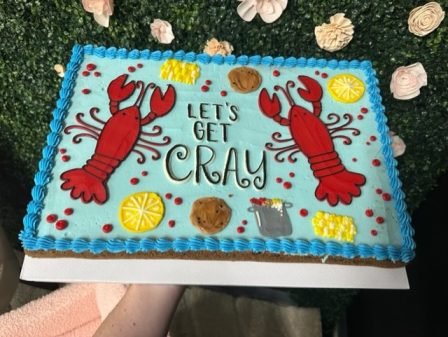 Crawfish boil cookie cake