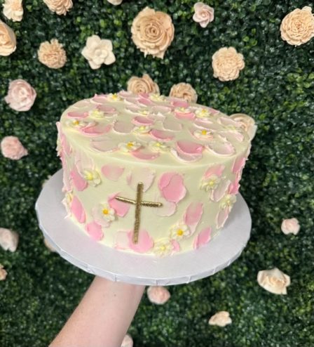 Color Swipe Cross Cake