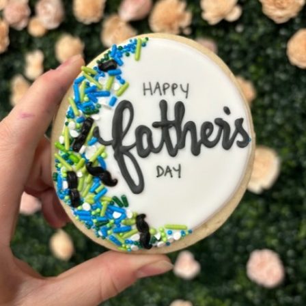 Happy Father's Day Sprinkle Cookie