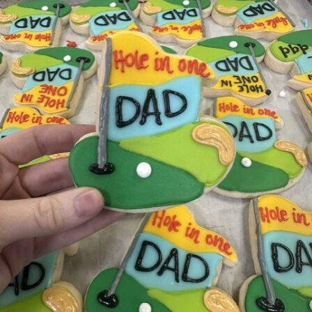 Hole in one Dad Cookie