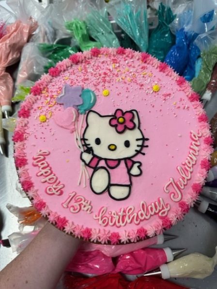 Hello Kitty Birthday Cookie Cake