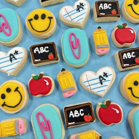Mini back to school Cookies, set of 36