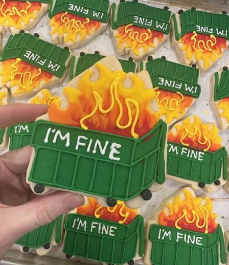Everything's fine, Dumpster Fire cookie