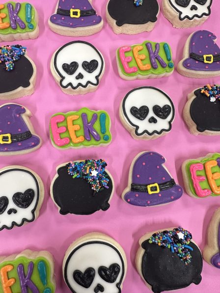GLUTEN FREE mini EEK halloween cookie 4 pack