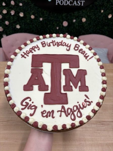 ATM aggies cookie cake