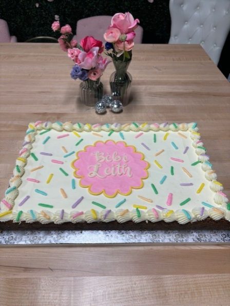 Big Sprinkle cookie cake